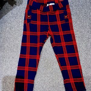 Beautiful leggings red and blue size 2